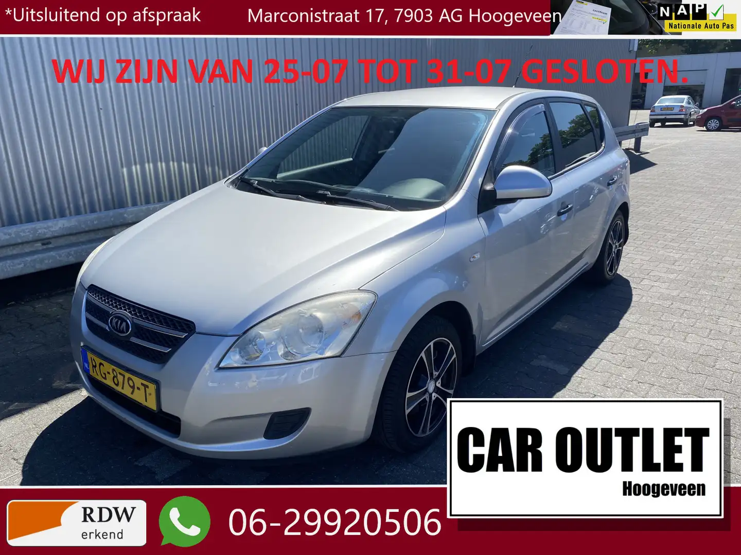 Kia Ceed / cee'd 1.4 X-tra A/C, LM, Trekh, nw. APK – Inruil Mogelij Gri - 1