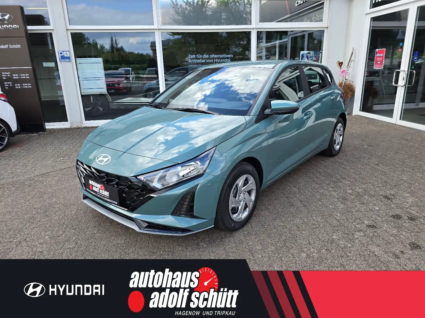 Hyundai i20 FL MY25 1.0 T100 PS 6-MT Select, Funktionsp Grün - 1