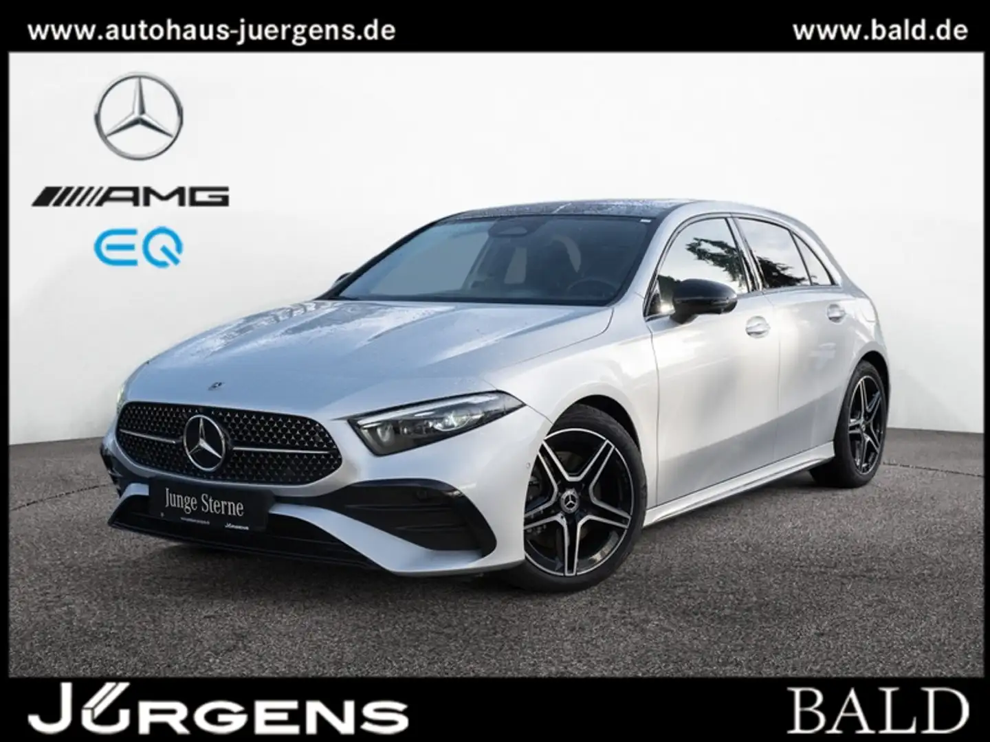 Mercedes-Benz A 220 4M AMG-Sport/MLB/360/Pano/HUD/Night/Sound Silber - 1
