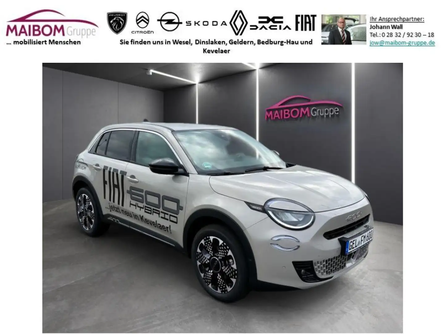 Fiat 600 HYBRID La Prima Sonder-Angebot* Beige - 2