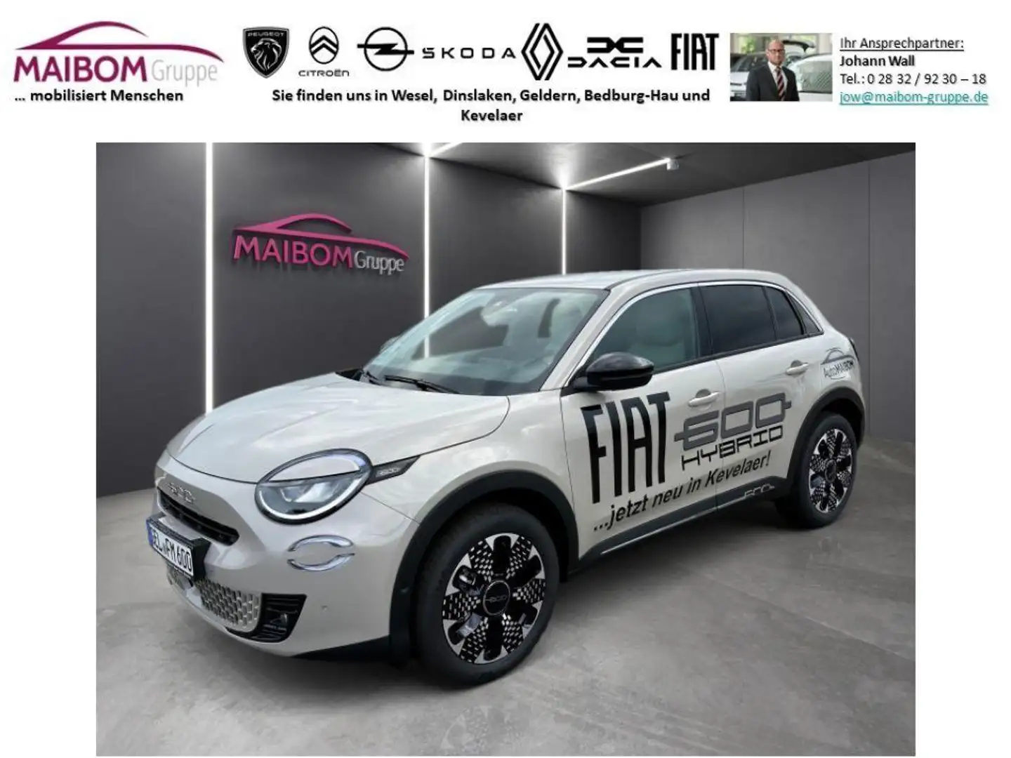 Fiat 600 HYBRID La Prima Sonder-Angebot* Beige - 1