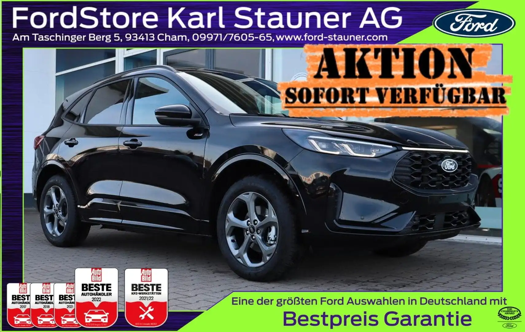 Ford Kuga ST-Line 2.5l Duratec PHEV AHK 4,99% FIN* Noir - 1