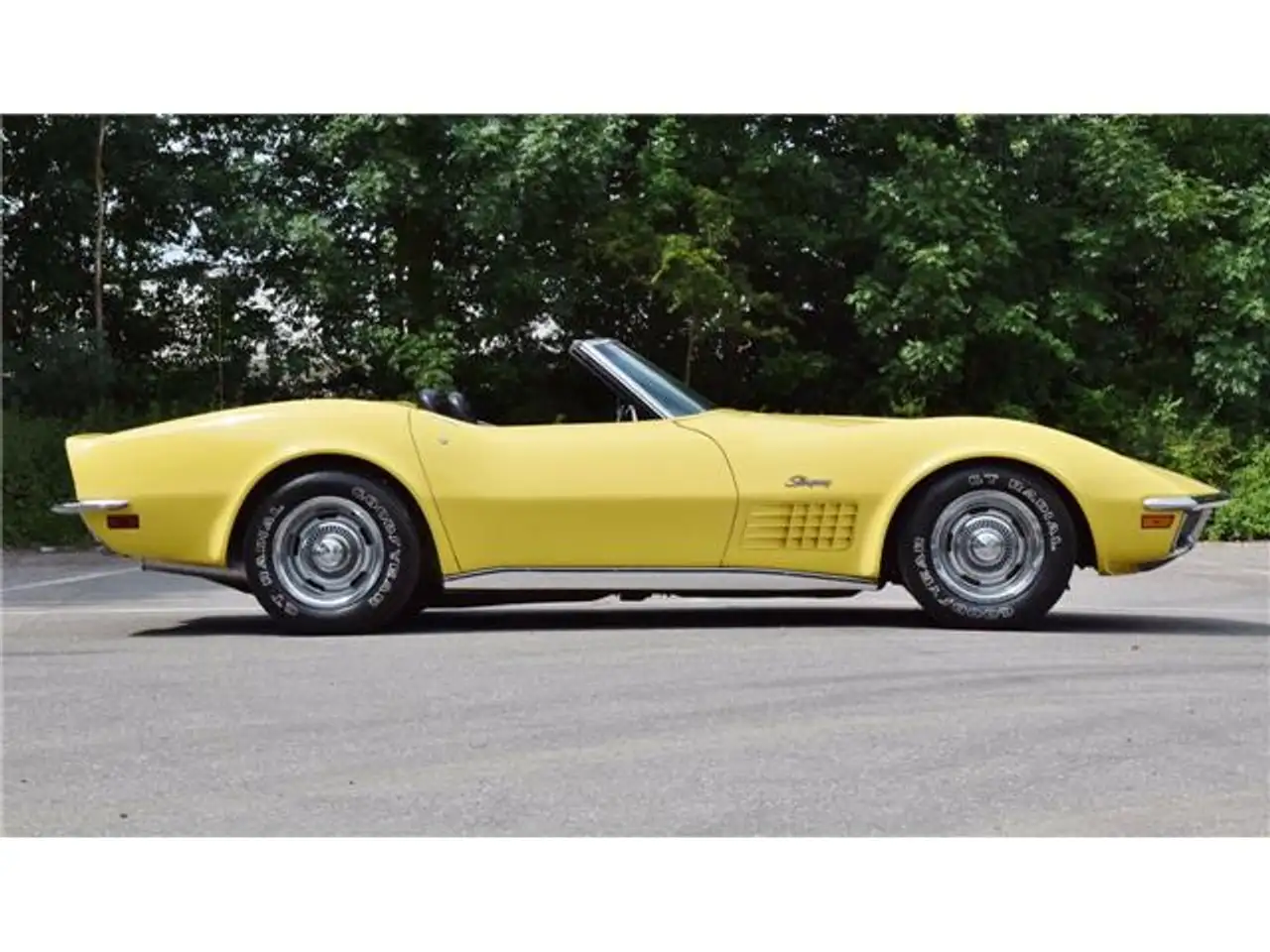 Chevrolet Corvette C3 Cabrio (1970) daytona yellow 300pk+orig hardtop, foto 2
