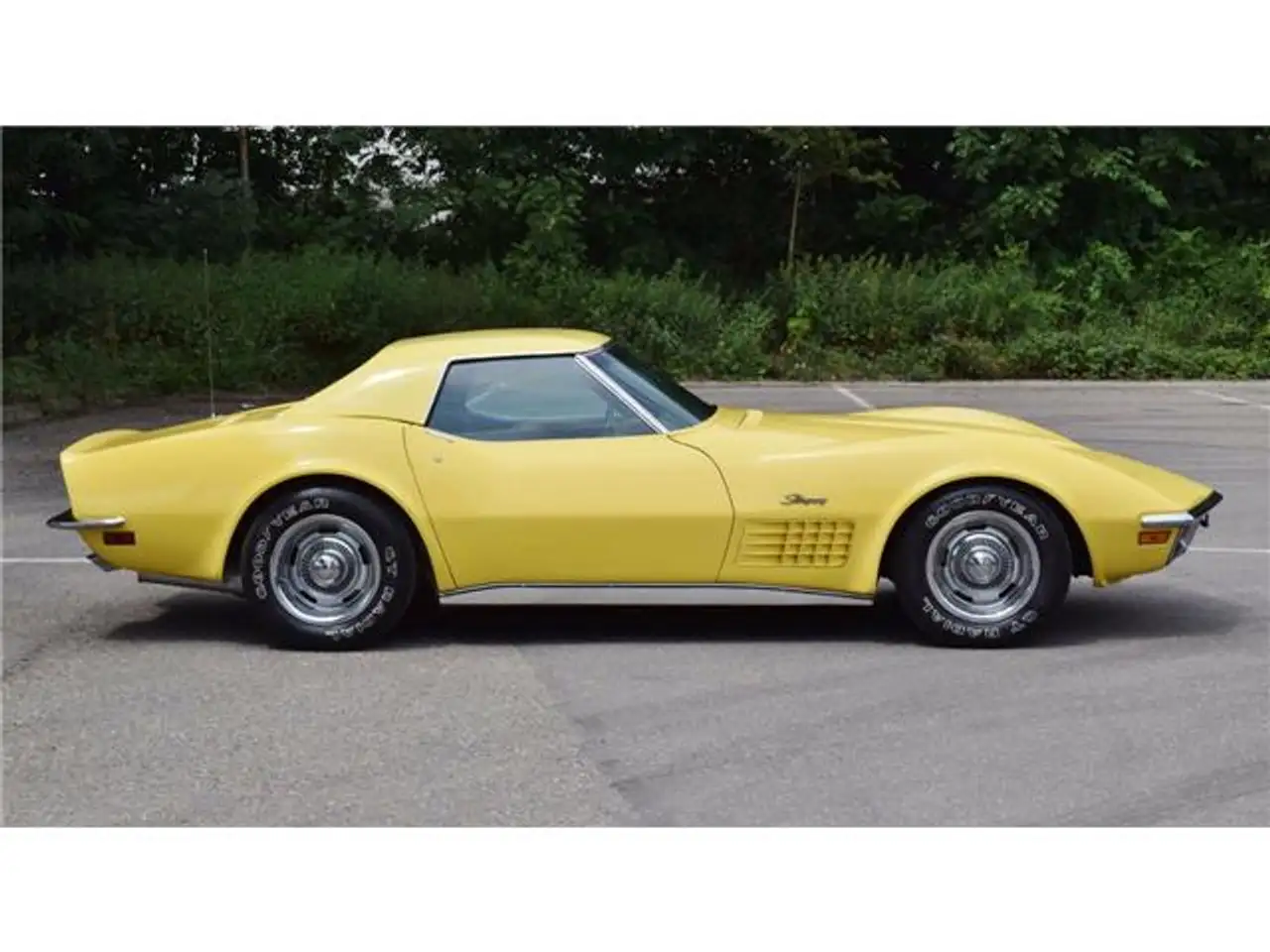 Chevrolet Corvette C3 Cabrio (1970) daytona yellow 300pk+orig hardtop, foto 8
