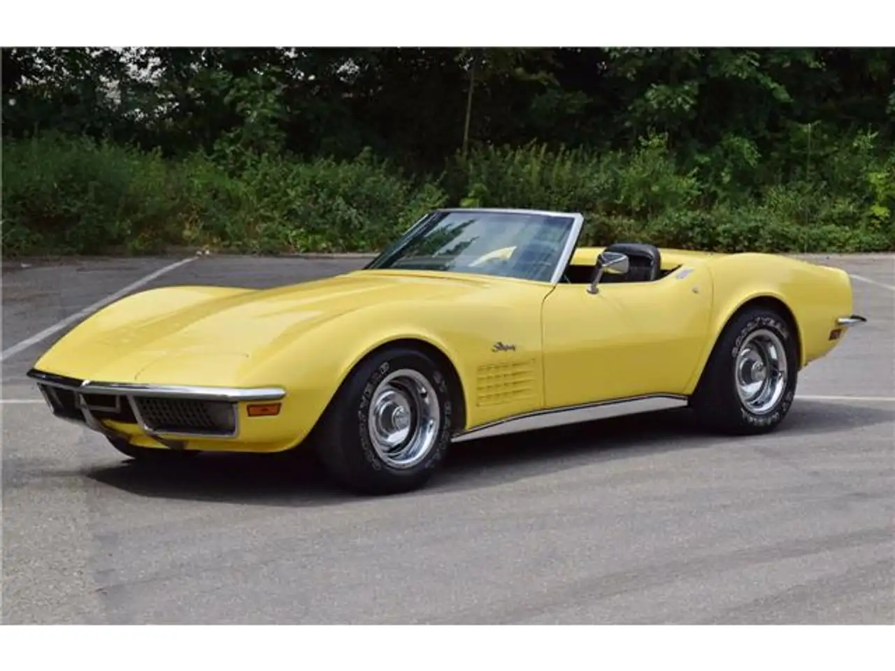 Chevrolet Corvette C3 Cabrio (1970) daytona yellow 300pk+orig hardtop, foto 3