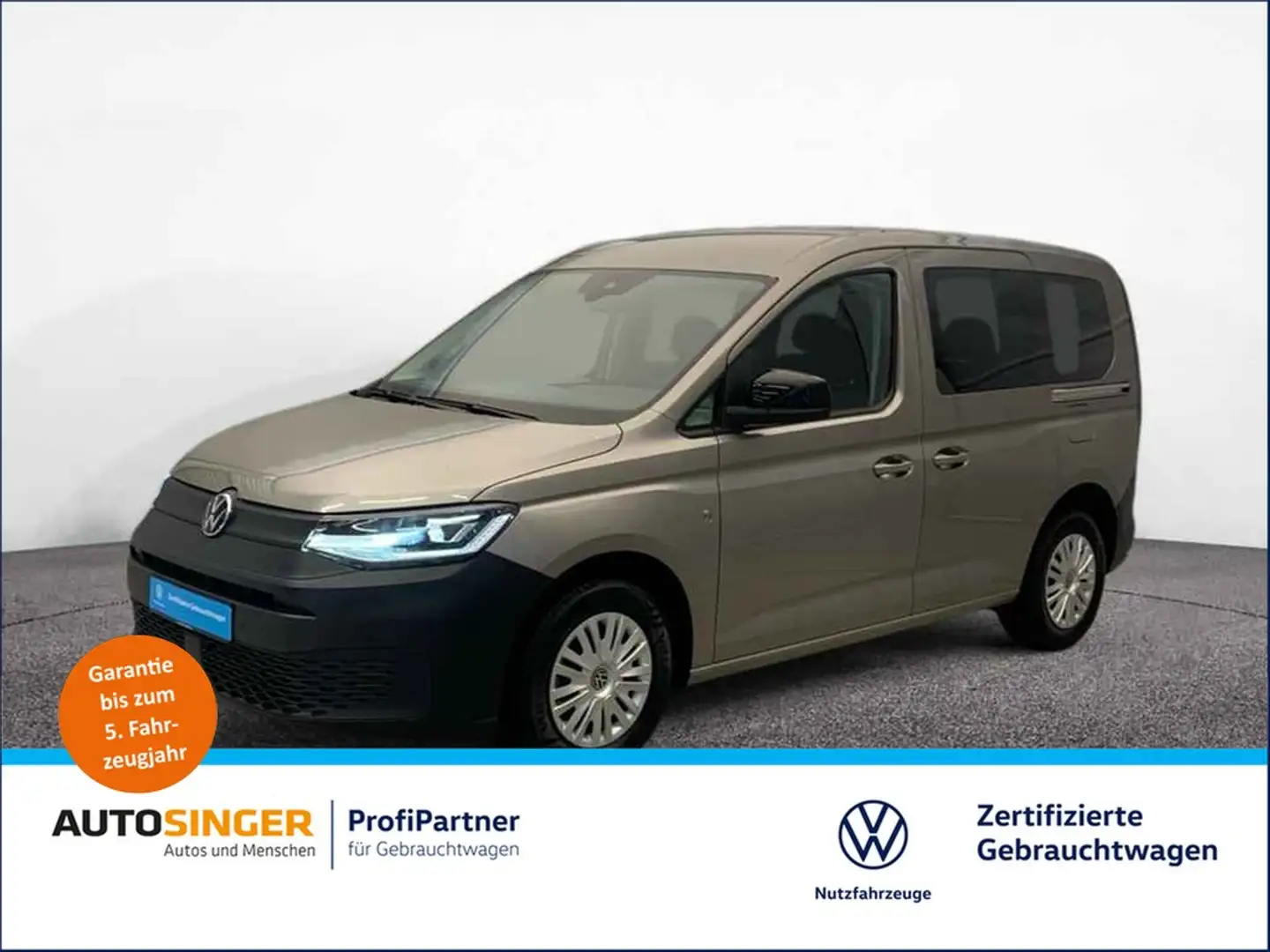 Volkswagen Caddy 2.0 TDI AHK*NAV*LED*R-CAM*SHZ*ACC Beige - 1