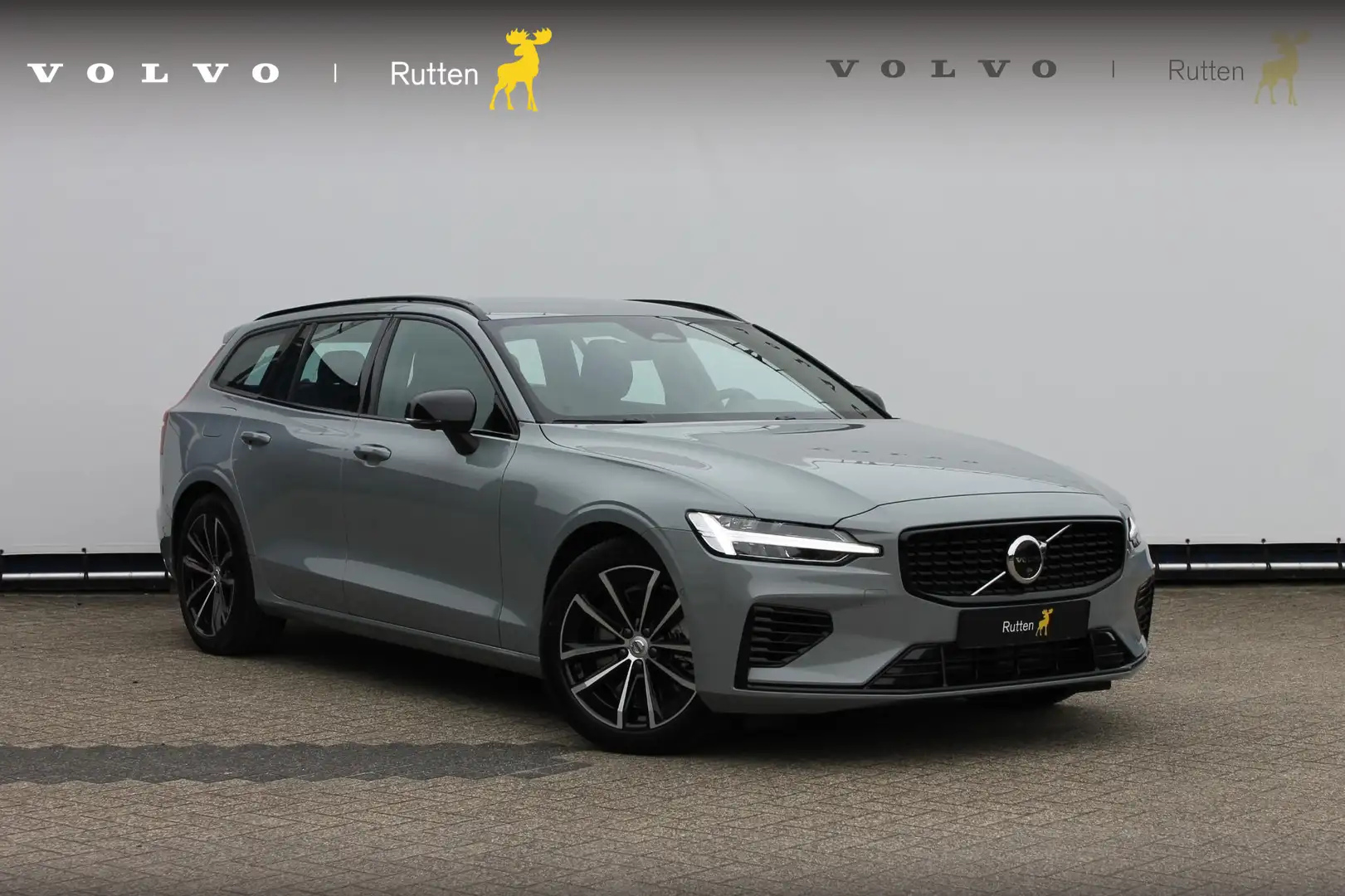 Volvo V60 T6 350PK Autm. Plug-in hybrid AWD Plus Dark Long R Gris - 1