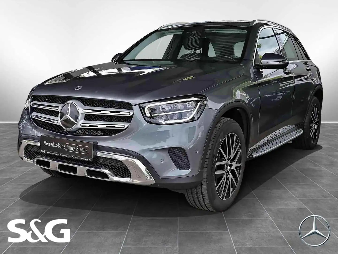 Mercedes-Benz GLC 300 de 4M AHK+TOTWINKEL+DISTRONIC+CARPLAY Gri - 1