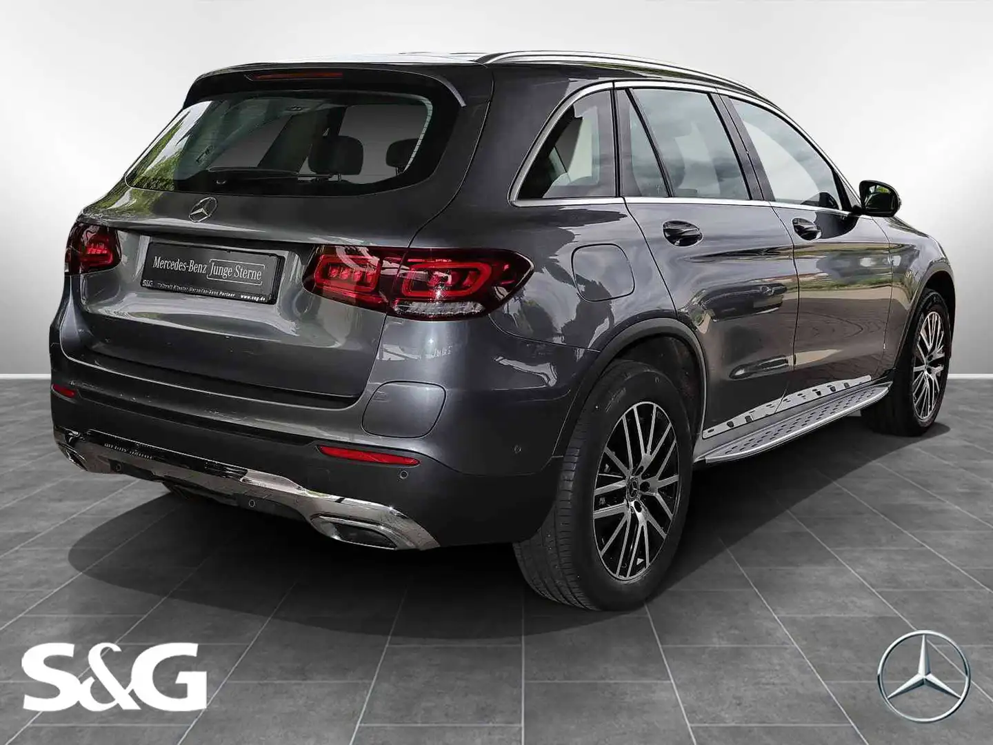 Mercedes-Benz GLC 300 de 4M AHK+TOTWINKEL+DISTRONIC+CARPLAY Gri - 2