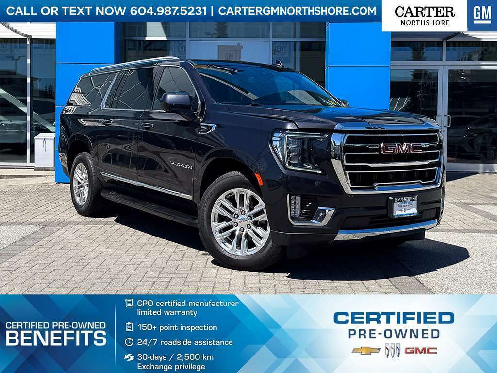 Gray 2023 GMC Yukon XL SUV / Crossover Four-Wheel Drive Automatic