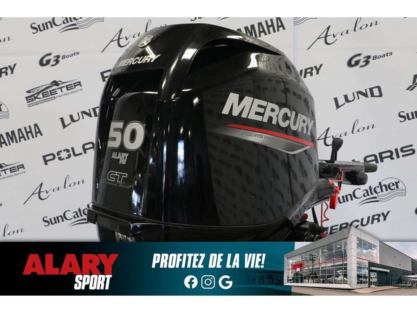 2022 Mercury 50ELHPT CT DÉMARREUR ÉLÈCTRIQUE, PIED LONG (20 POUCES) | $ 7,999 | Gasoline Outboard Motor – 4 Stroke for sale by Centre du Sport Alary | St-Jérôme, QC