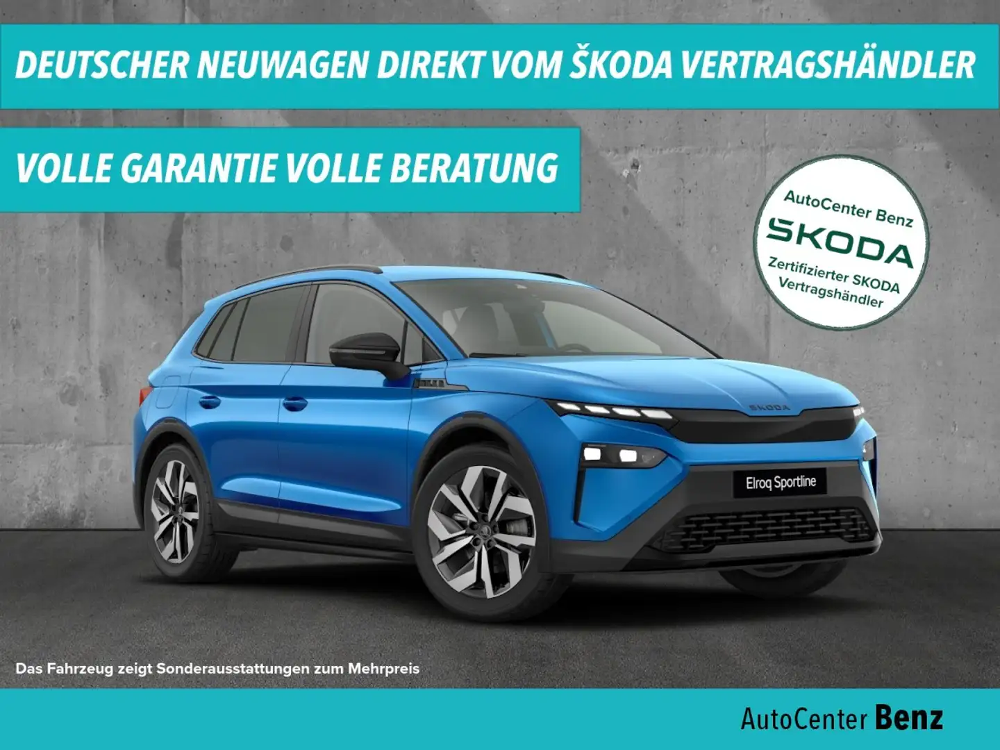 Skoda Elroq 60 SPORTLINE *M-LED*CARPLAY*SITZH.*NAVI* Klima Синій - 1
