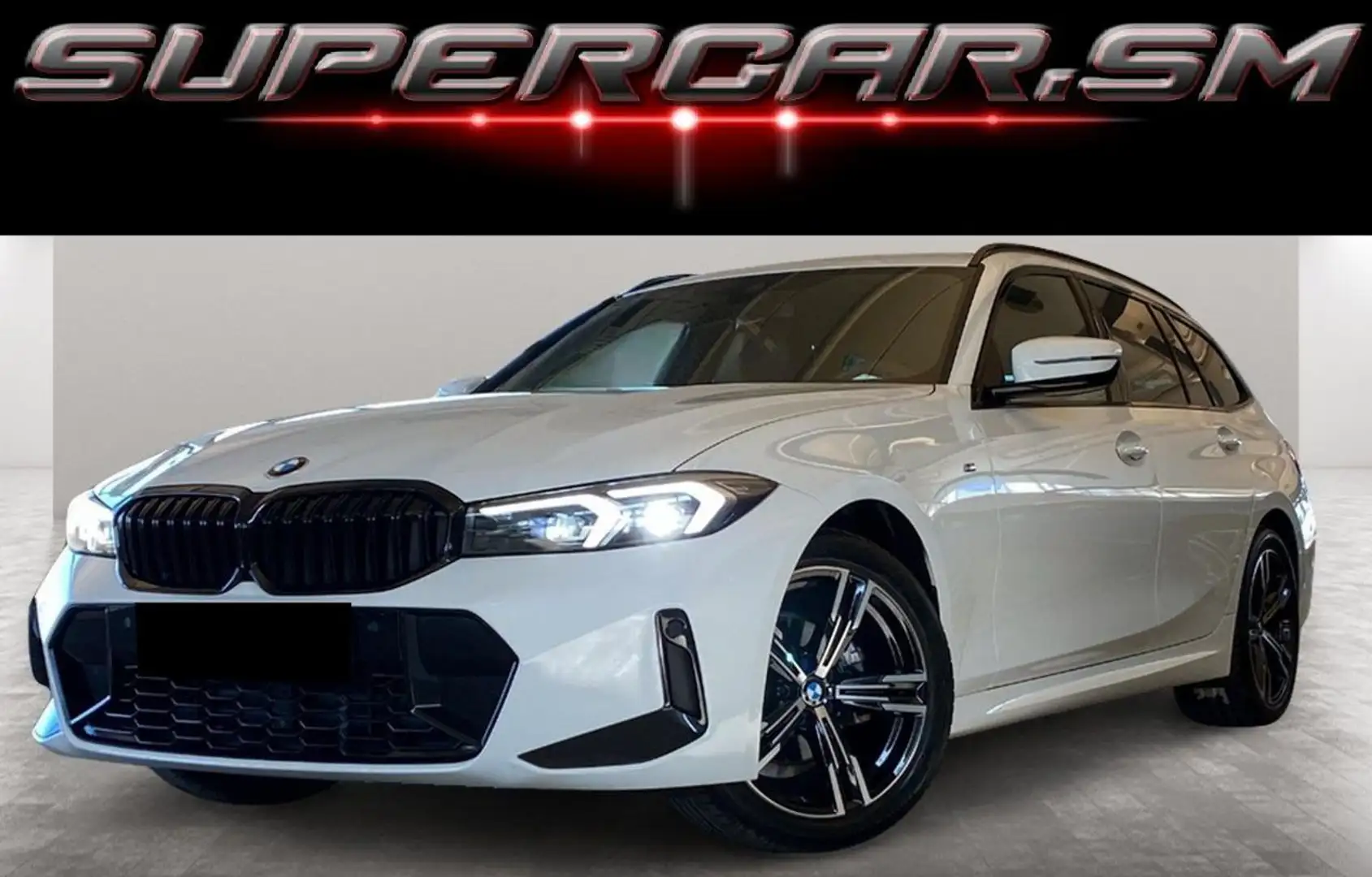 BMW 318 D TOURING M SPORT SHADOW LINE BLACK KEYLESS Bianco - 1
