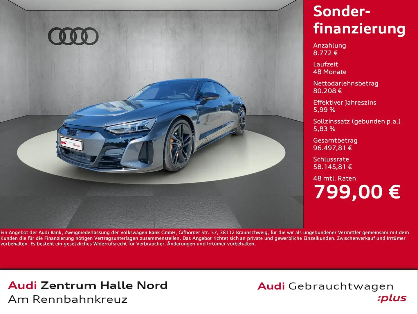 Audi e-tron GT Gris - 1