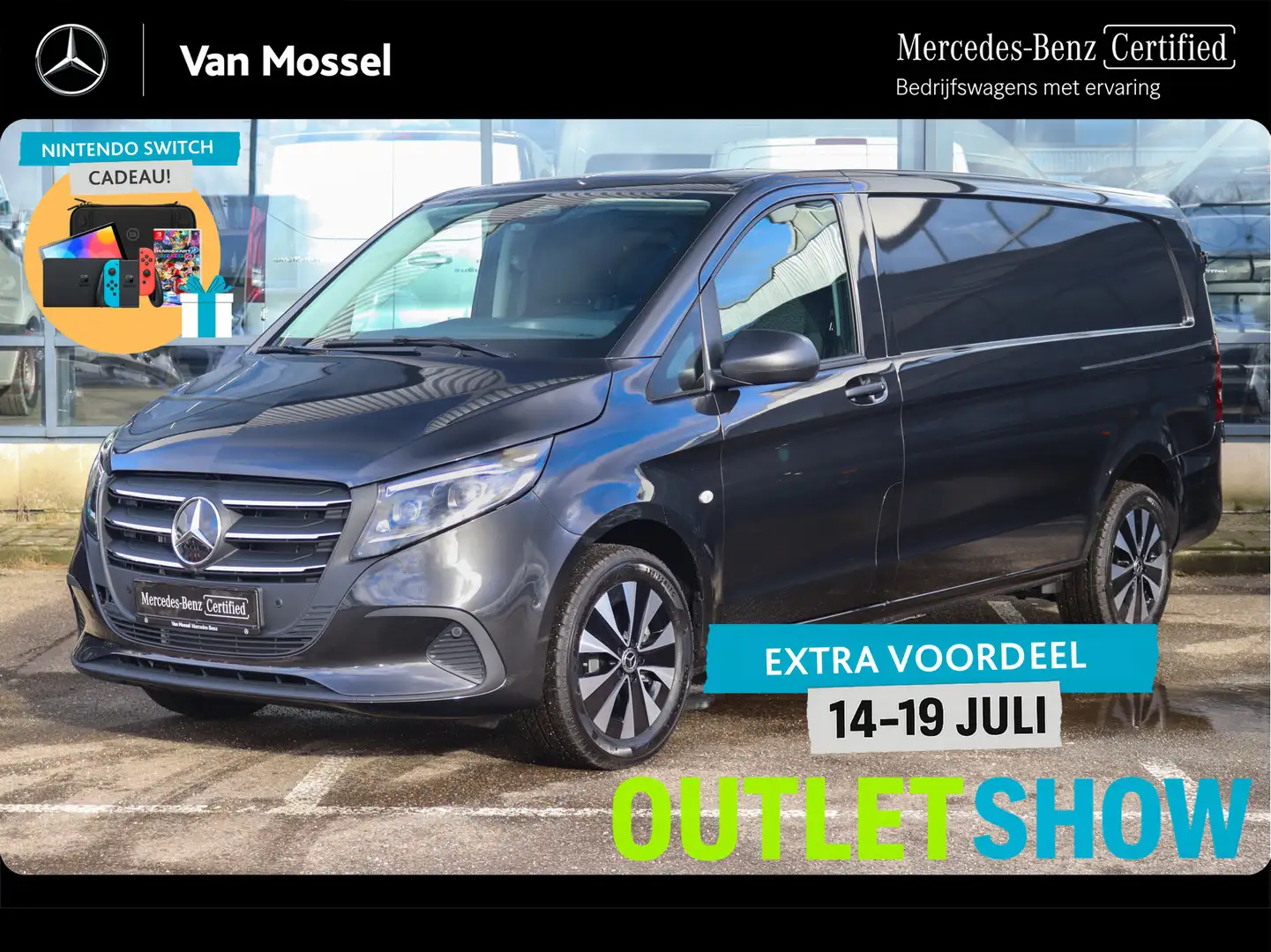 Mercedes-Benz Vito 116 CDI L3 Pro | CLIMA/CAMERA/CRUISE/TREKHAAK | Ce Gris - 1