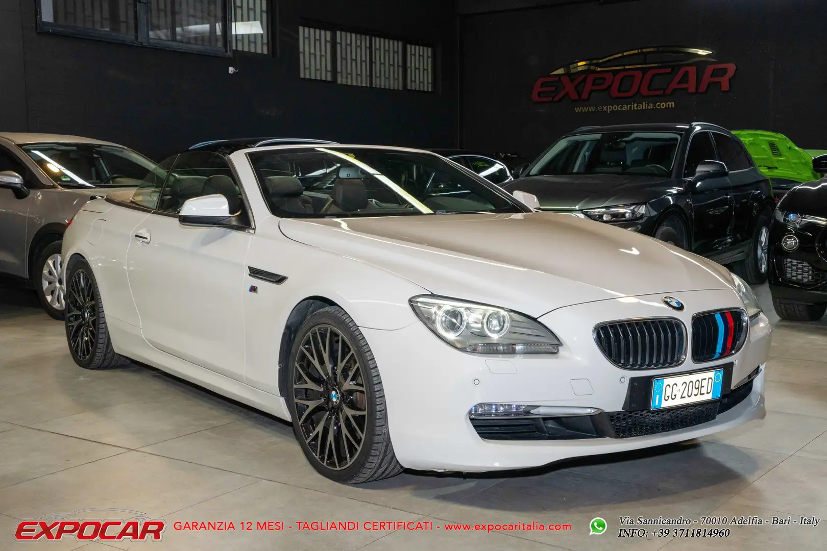 BMW 640 640i Cabrio Futura auto Bianco - 1