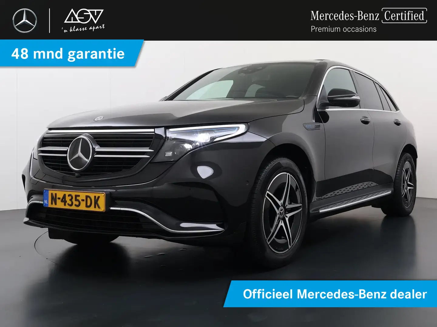 Mercedes-Benz EQC 400 4MATIC Premium Plus 80 kWh Accu | Schuif - Kanteld Zwart - 1