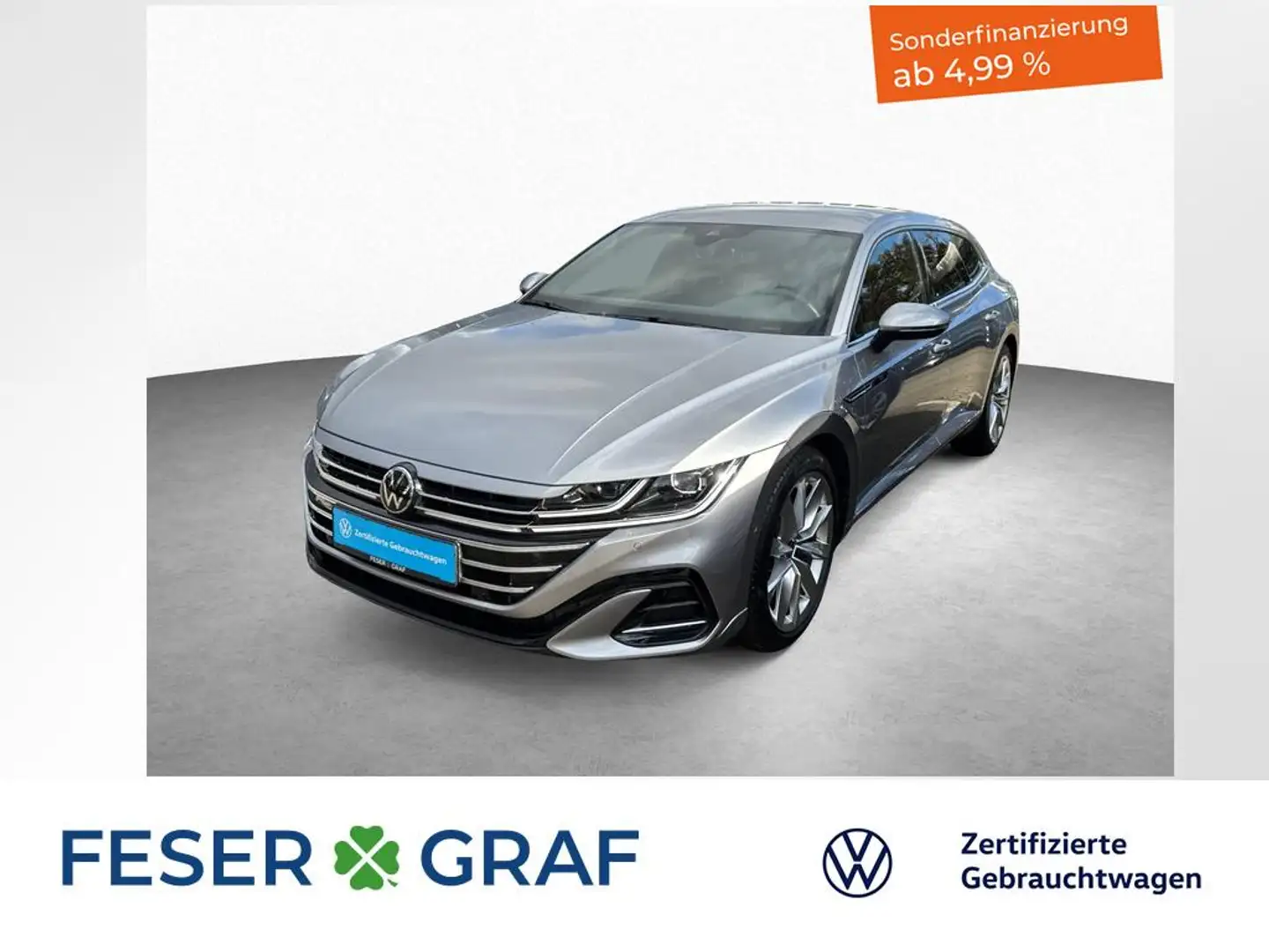 Volkswagen Arteon Shootingbrake R-Line 2.0 TSI 140kW 7-Gang DSG NAVI Silber - 1