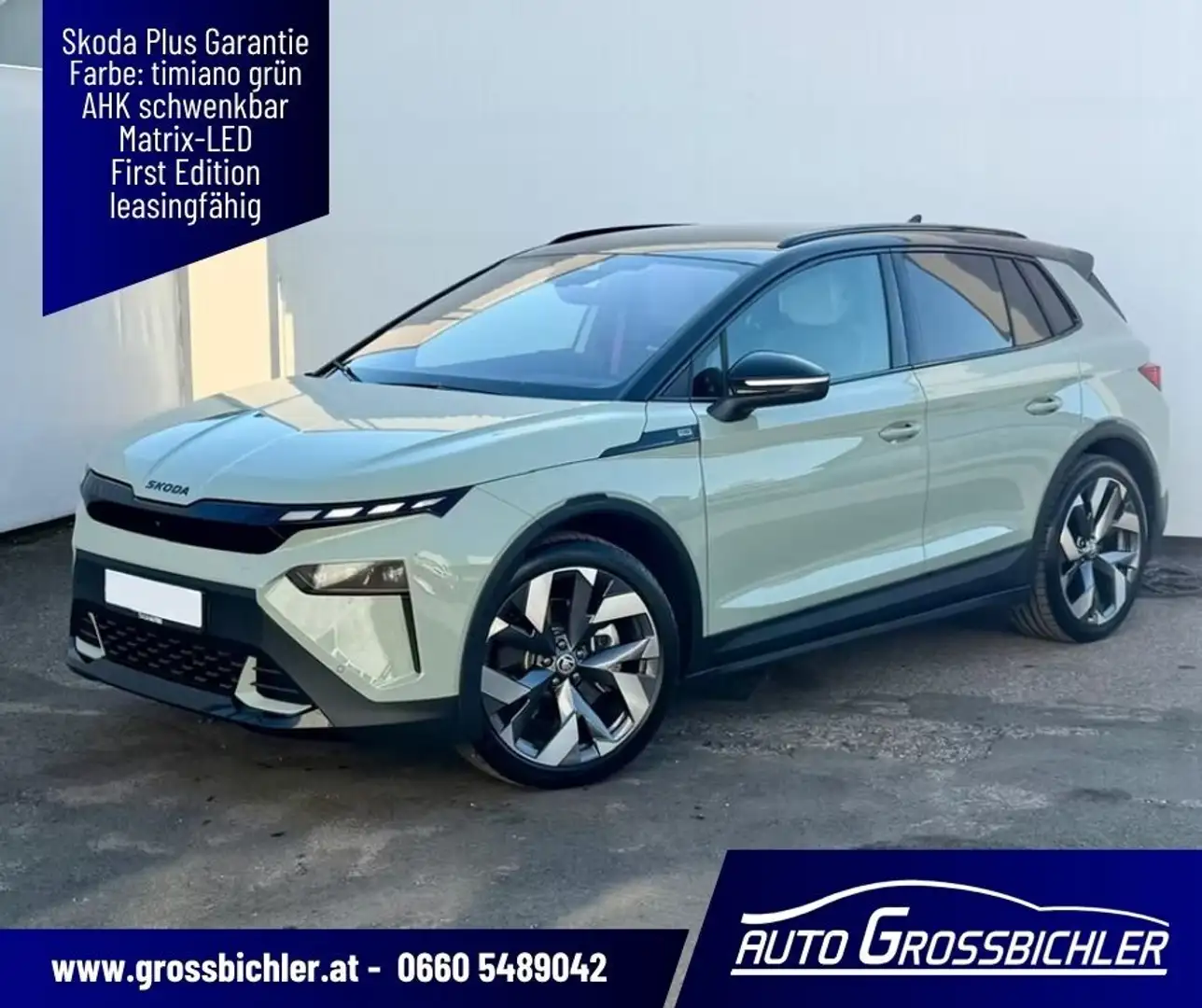Skoda Elroq 85 First Edition 82kWh Neuwagengarantie, leasin... Grün - 1
