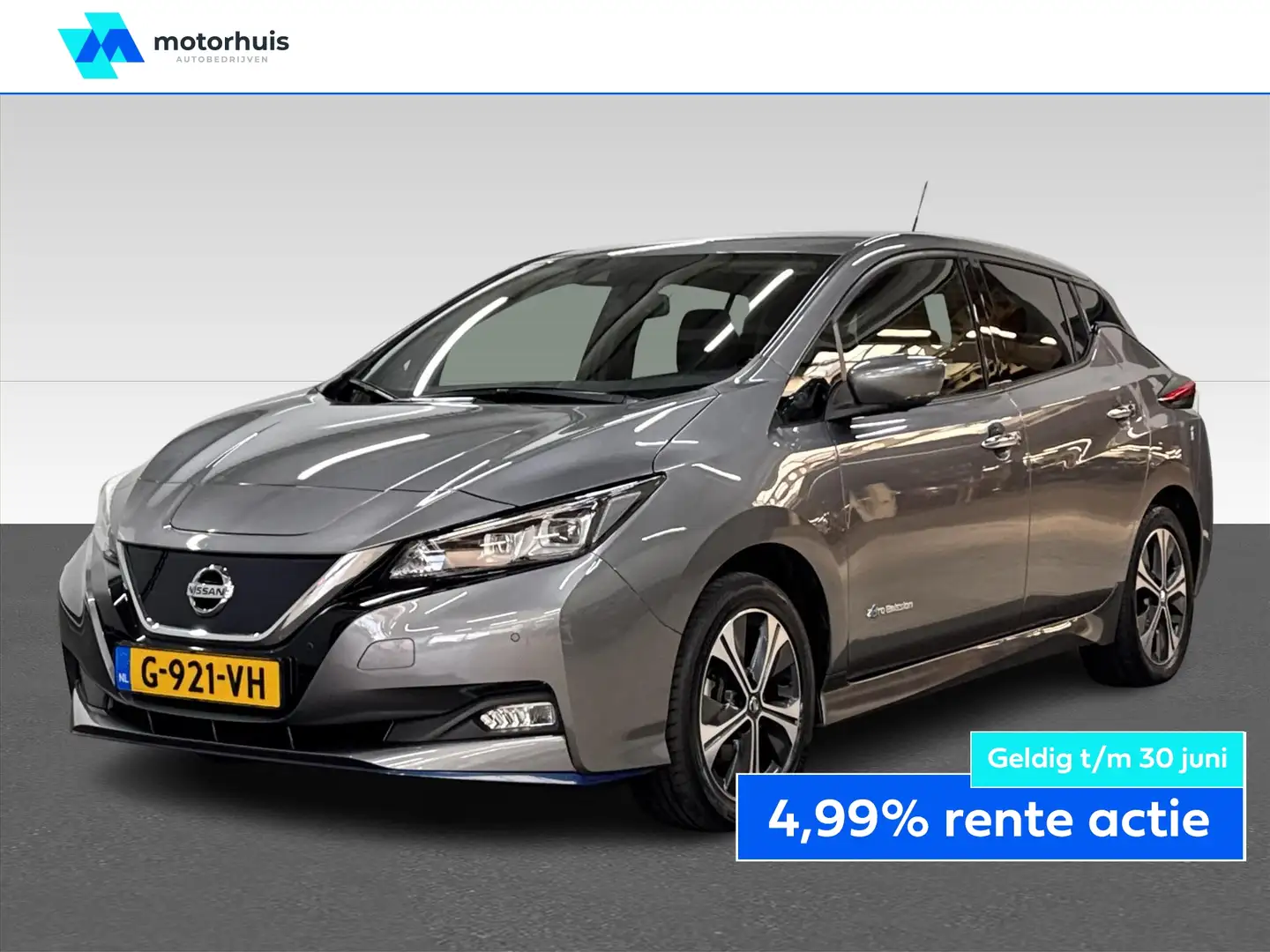 Nissan Leaf ELECTRIC E+ 62KWH TEKNA NAVI LEDER PDC TEL CAMERA Grijs - 1
