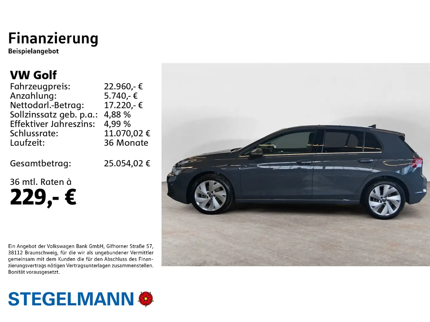 Volkswagen Golf VIII 1.5 eTSI DSG Style *LED*Kamera*Navi* Gris - 2