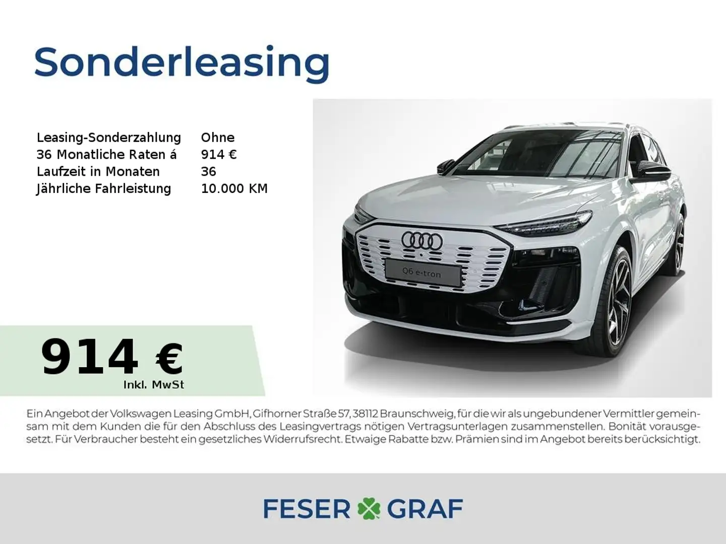 Audi e-tron Q6 SUV performance Weiß - 1