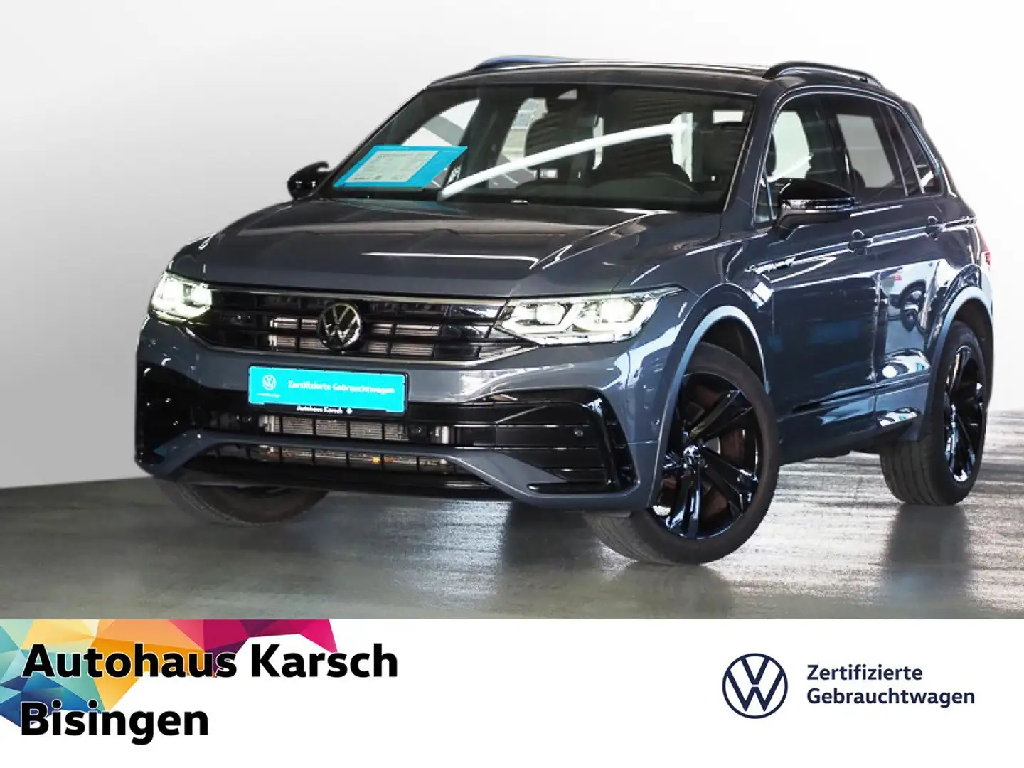 Volkswagen Tiguan R-Line 2.0 TDI DSG 4Motion BLACK STYLE, LED Gris - 1