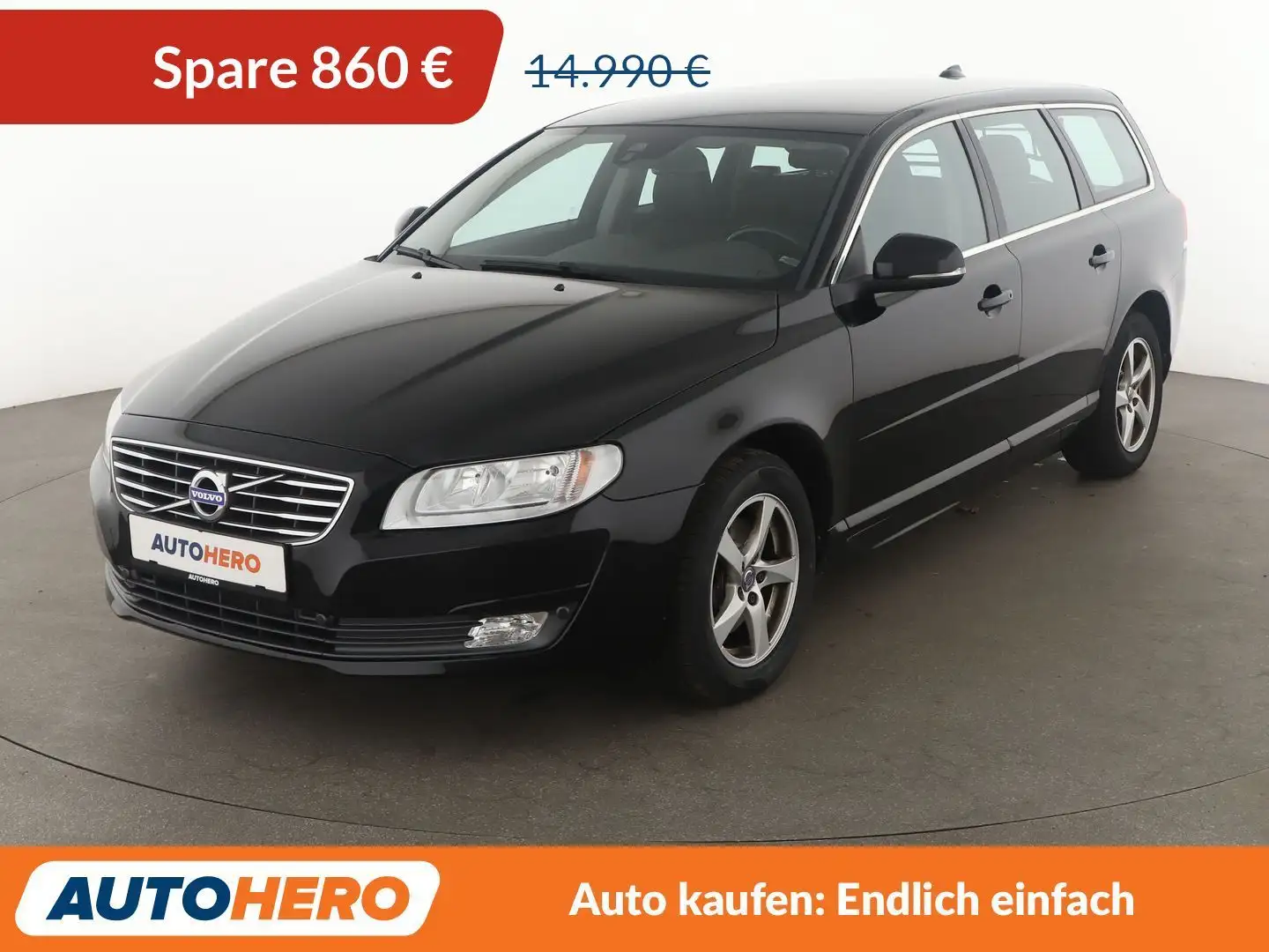 Volvo V70 2.0 D2 Linje Classic *NAVI*TEMPO*PDC*SHZ* Schwarz - 1