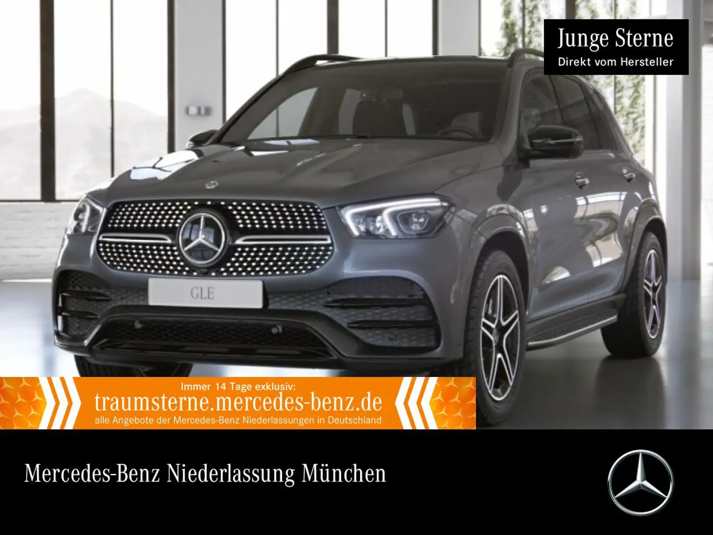 Mercedes-Benz GLE 350 e 4M AMG+EXCLUSIVE+NIGHT+PANO+360+AHK+LED Gris - 1