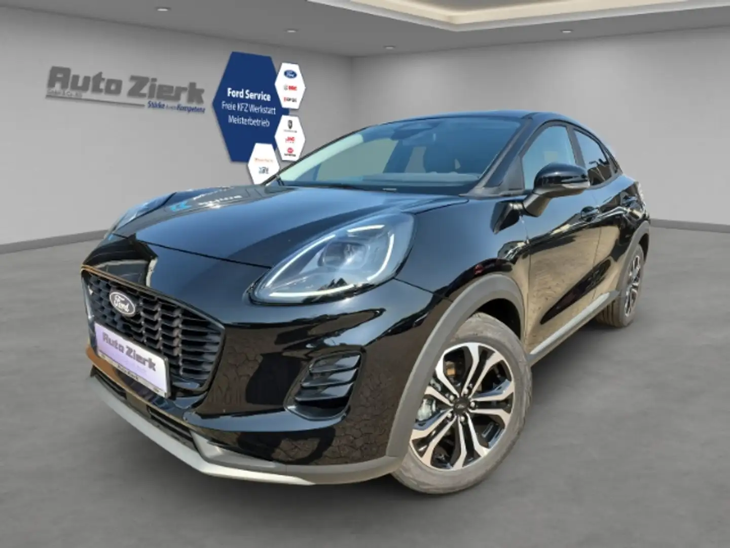 Ford Puma Titanium 1.0 EcoBoost Mild Hybrid ,Kamera,Navi,beh Schwarz - 1