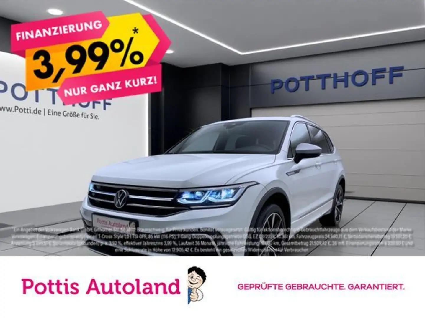 Volkswagen Tiguan Allspace 2.0 TDI DSG 4M R-LINE NAVI KAMER Weiß - 1