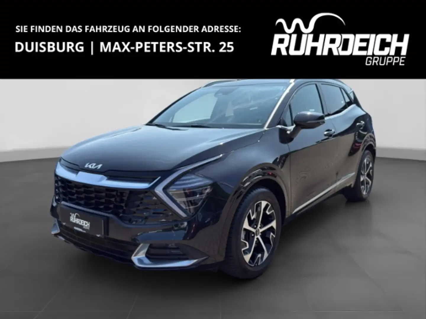 Kia Sportage Spirit 1.6 T-GDI Mild-Hybrid +NAVI+LED+CAM+CARPLAY Zwart - 1