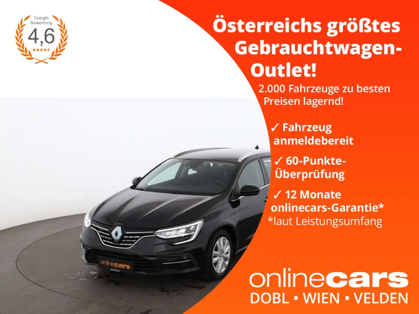 Renault Megane Grandtour Intens TCe 140 LED NAVI R-KAMERA Schwarz - 1