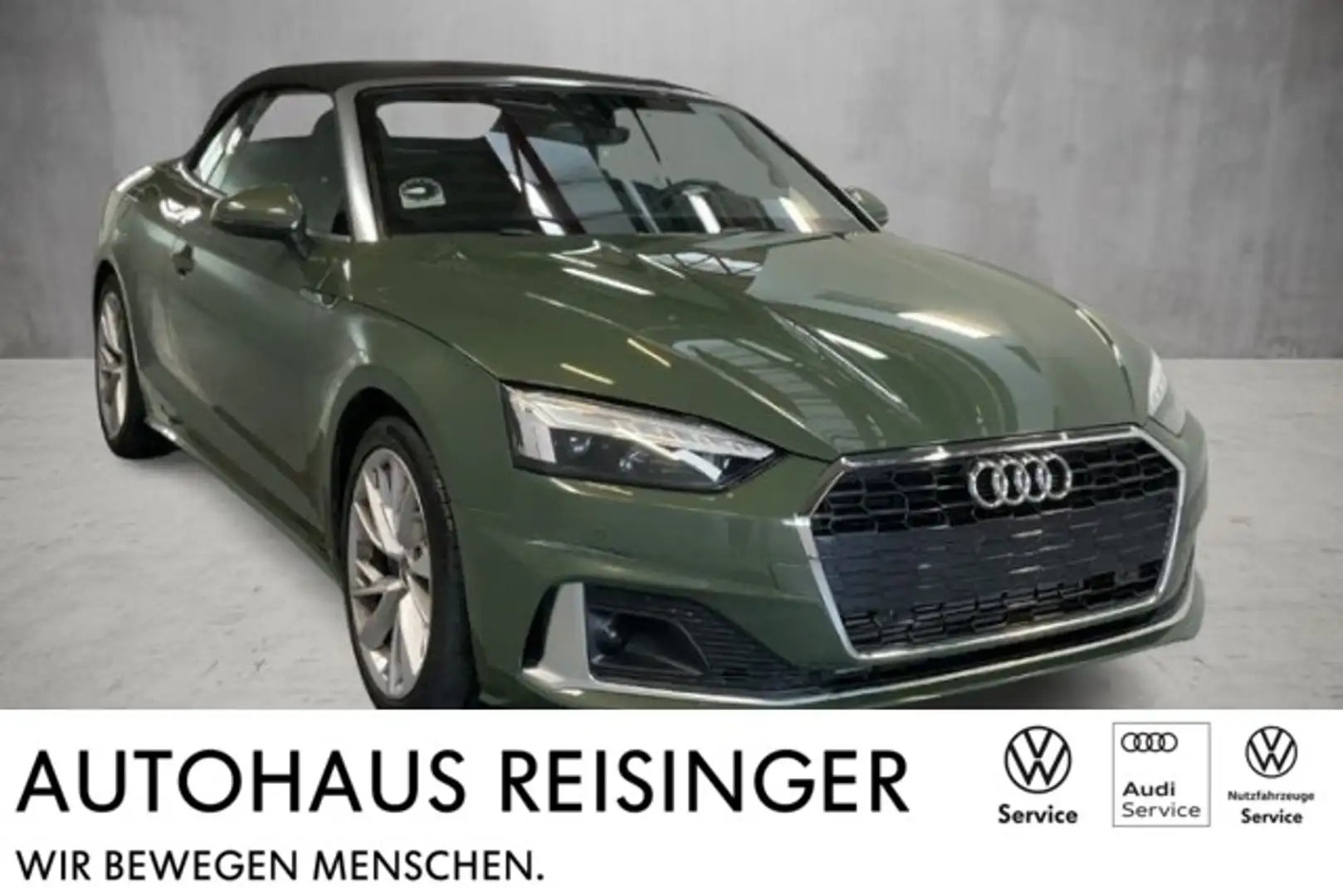 Audi A5 Cabriolet 2.0 TFSI S-Tronic (Matrix-LED,R-Kamera,N Grün - 1
