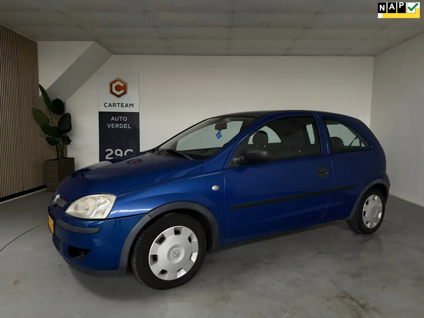 Opel Corsa 1.2-16V Rhythm Inruilauto Bleu - 1