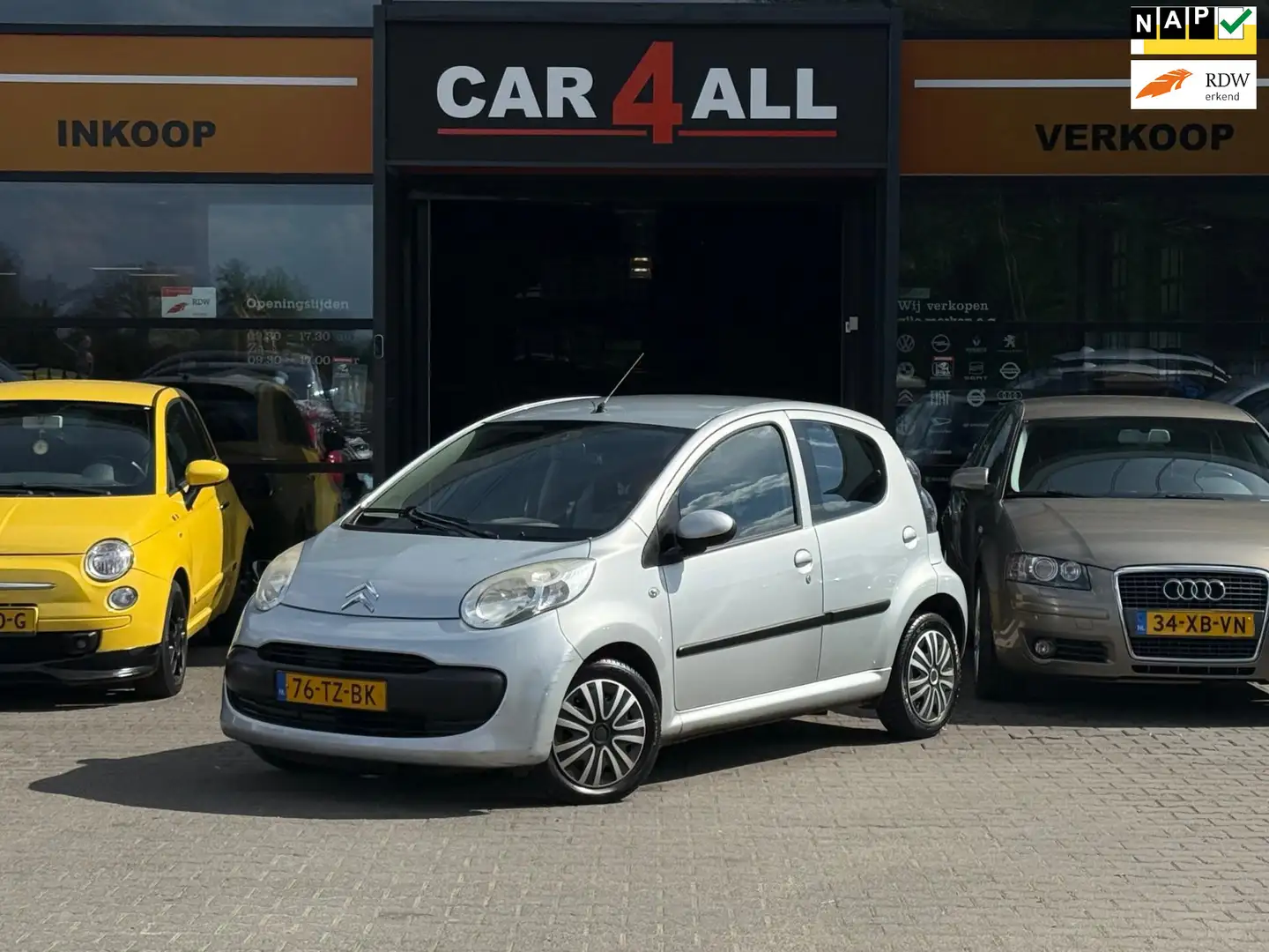 Citroen C1 1.0-12V Ambiance AIRCO/PARKEERSENSOR/ELEKRAMEN/APK Grijs - 1