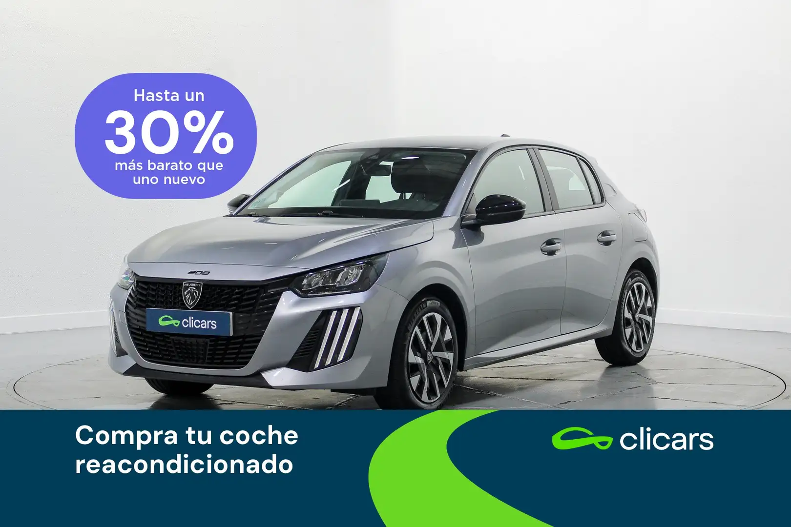 Peugeot 208 1.2 Puretech S&S Active 100 Plateado - 1