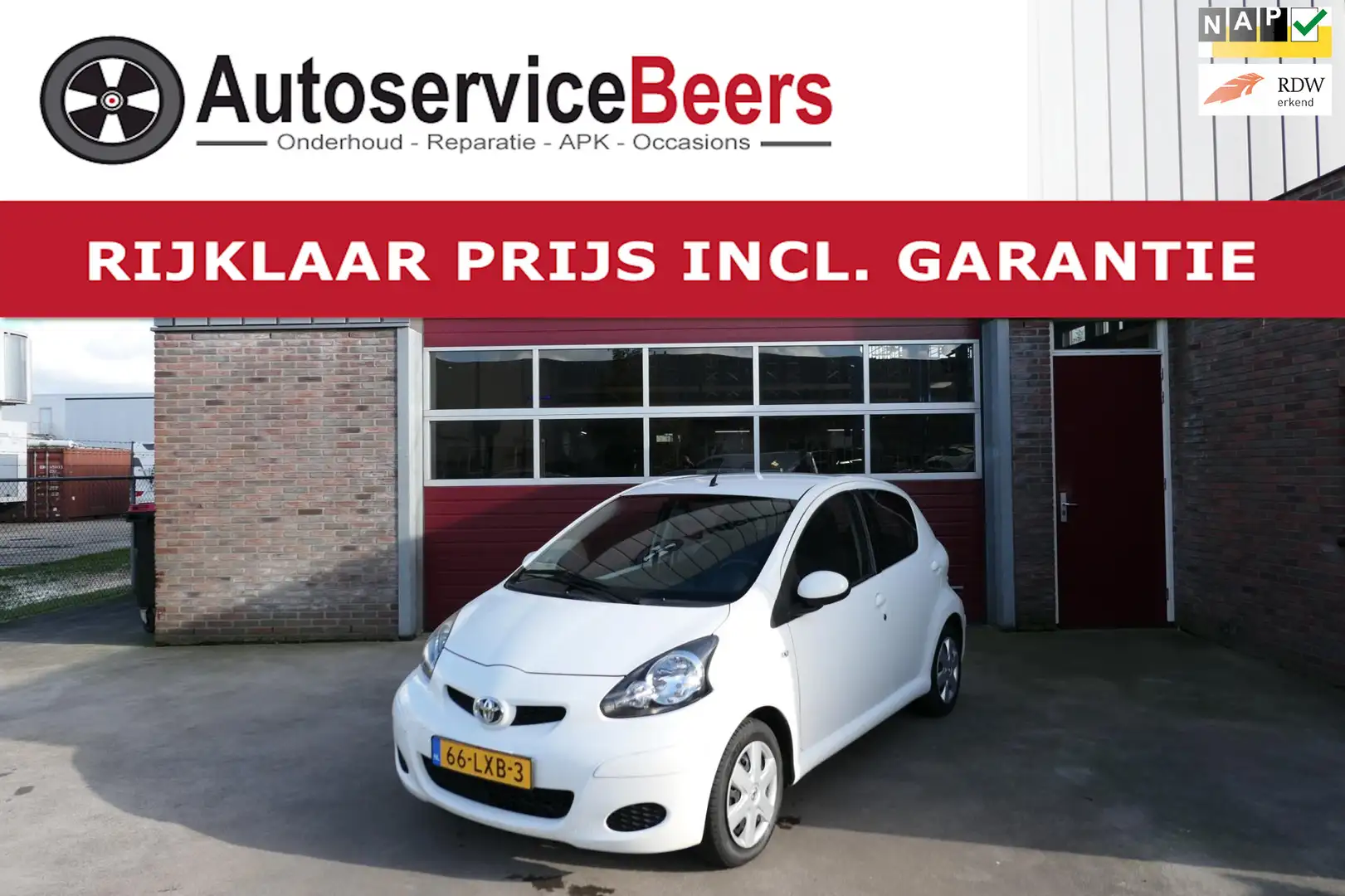 Toyota Aygo 1.0-12V Comfort, Airco, Pdc-sensoren, 43.000 KM !! Blanc - 1