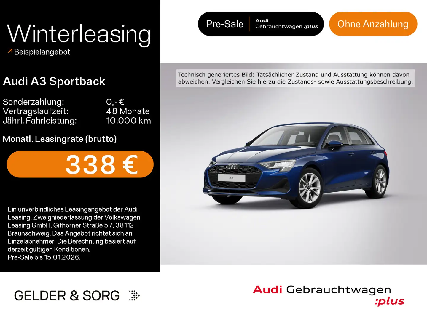 Audi A3 40 TFSIe CarPlay*Navigation*Virtual Blau - 1