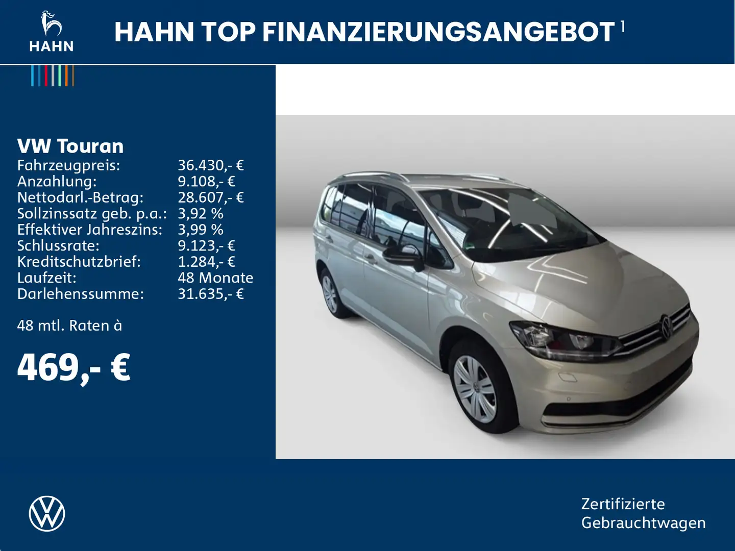 Volkswagen Touran 1.5TSI DSG Comfortline 7-Sitze AHK Standh Zilver - 2