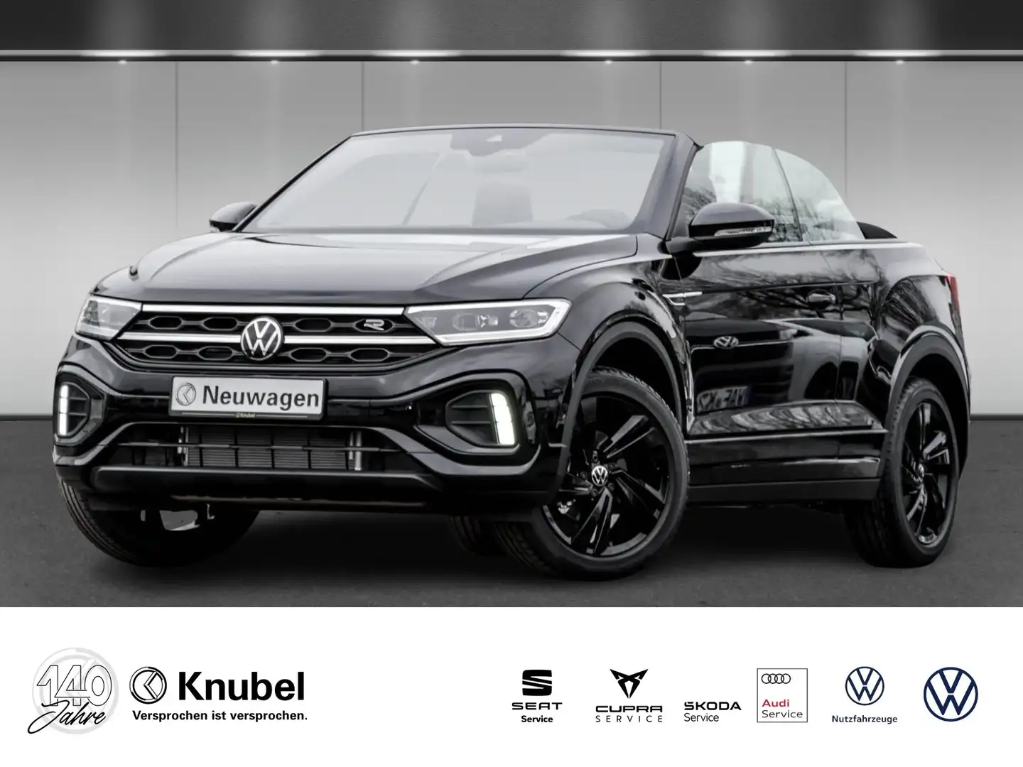 Volkswagen T-Roc Cabriolet R-Line 1.5 TSI DSG LED+ AHK Navi ACC Schwarz - 1