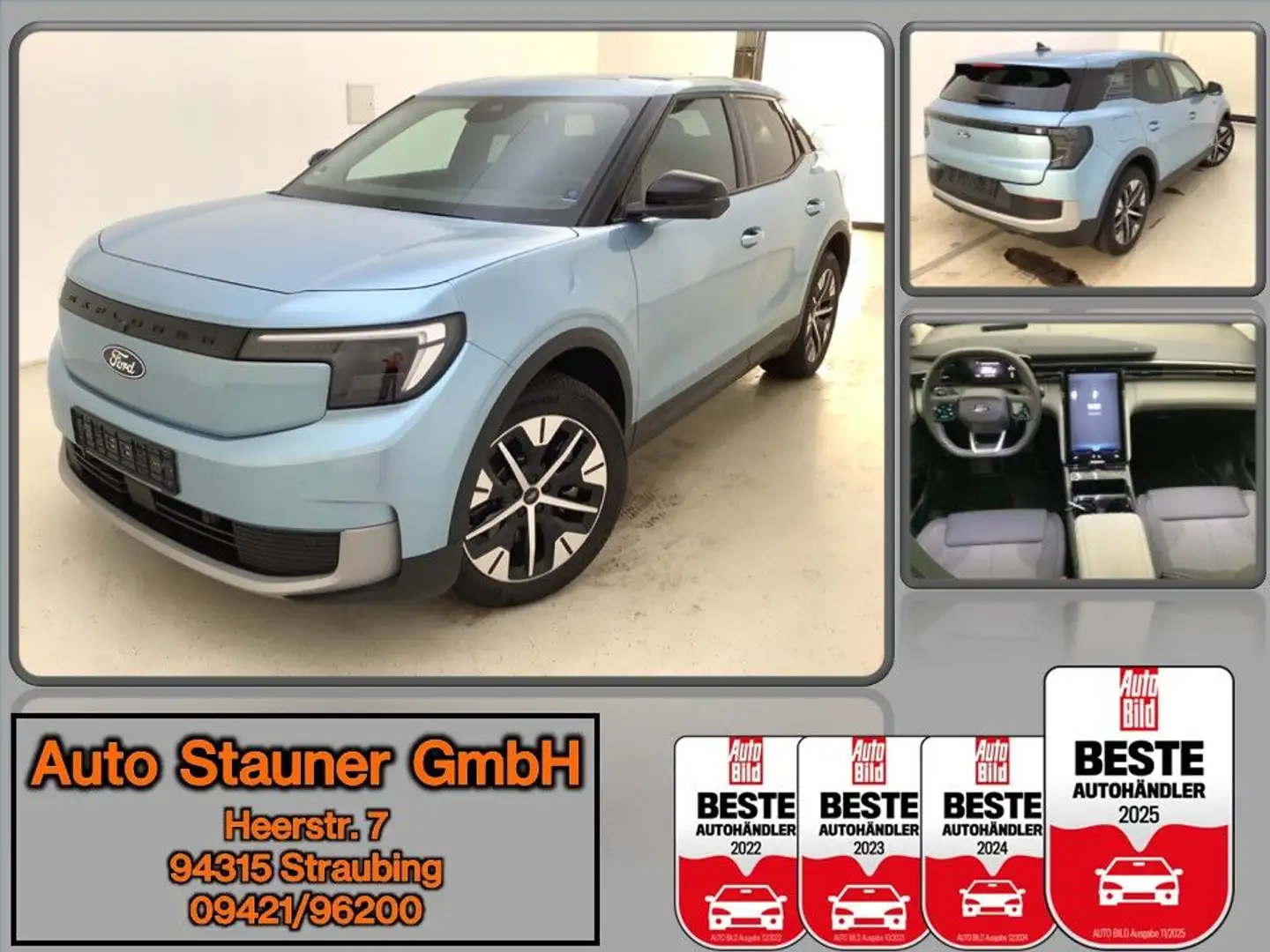 Ford Explorer BEV 79kWh AWD*AHK*iACC*360-GRAD*KAMERA* Blau - 1