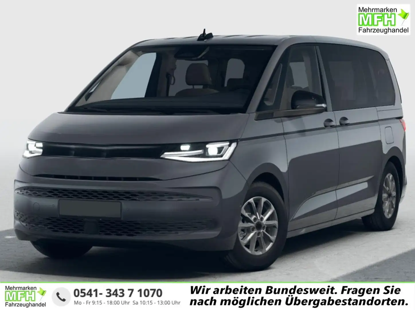 Volkswagen T7 Multivan Business 2.0 TDI DSG AHK*Android Auto*SHZ*Kamer... Grau - 1