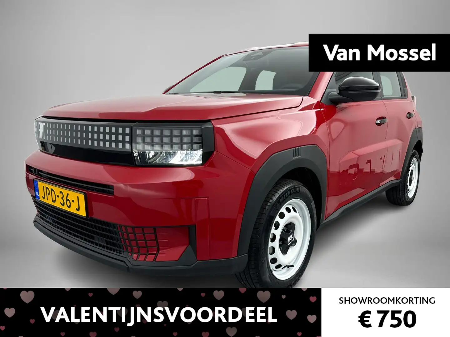 Fiat Grande Panda RED 11kW 44 kWh | Cruise Control | Apple Carplay&A Rouge - 1