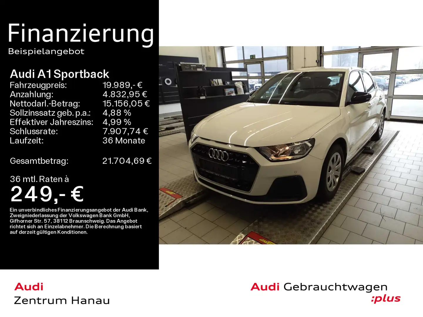 Audi A1 25 TFSI ADVANCED *INT S LINE*KAMERA Weiß - 1
