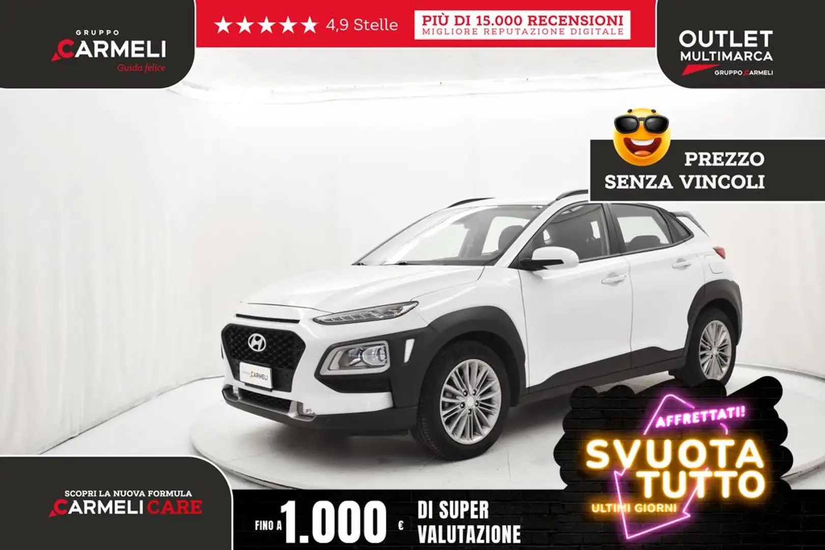 Hyundai KONA 1.0 t-gdi Comfort Plus Pack 2wd 120cv Blanc - 1