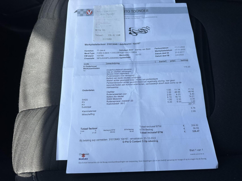 Ford S-Max 1.5 160PK Titanium 7persoons EXPORTPRIJS — photo 23