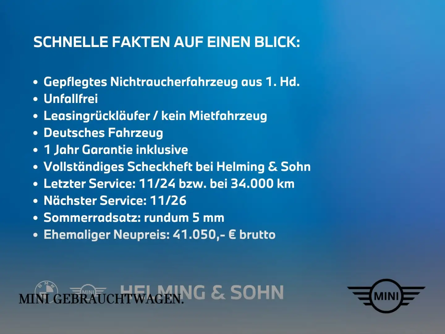 MINI Cooper SE Hatch Head-Up HK HiFi Pano LED RFK Shz. uvm. Schwarz - 1