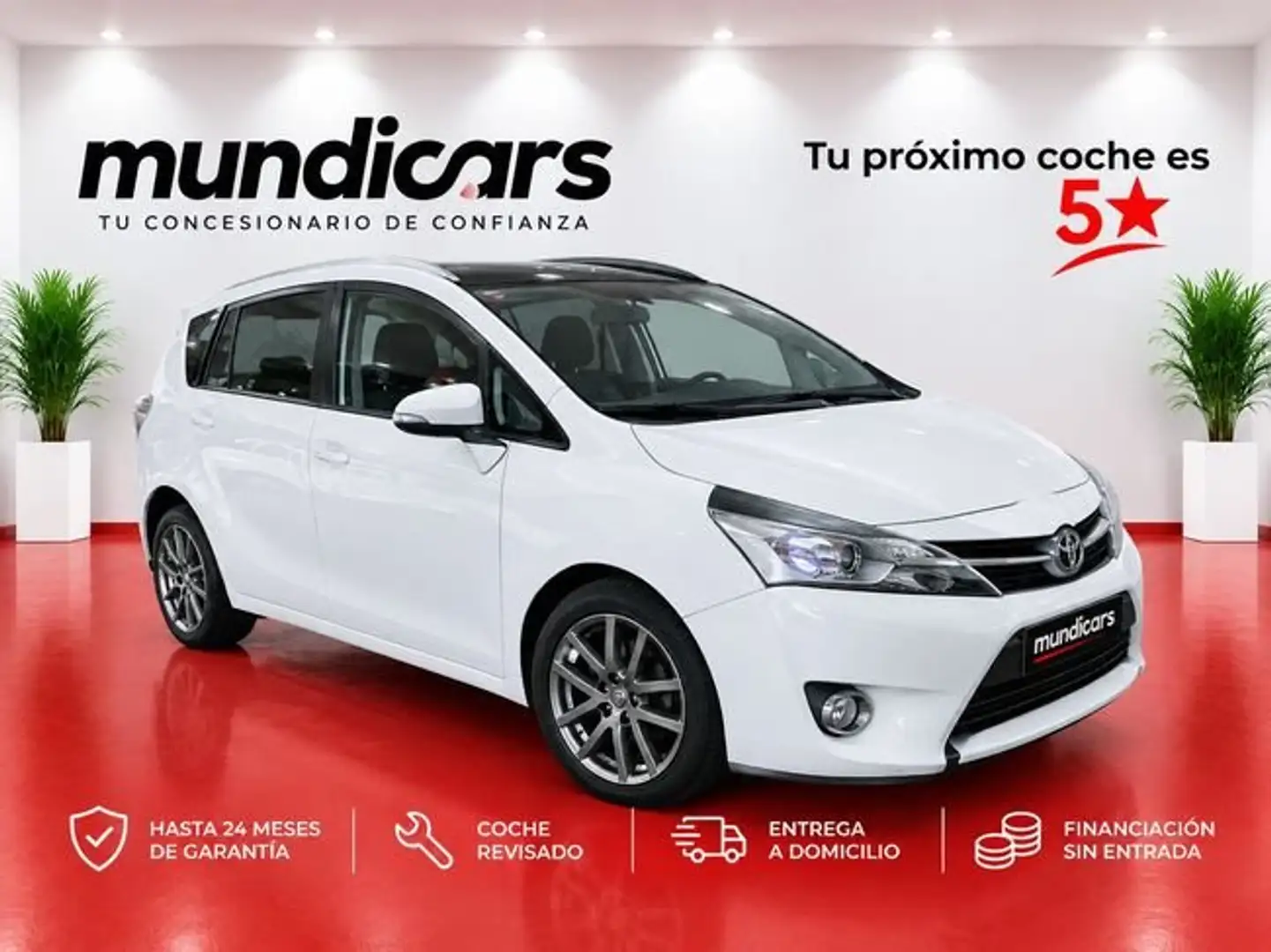 Toyota Verso 115D Advance 7pl. Blanco - 1
