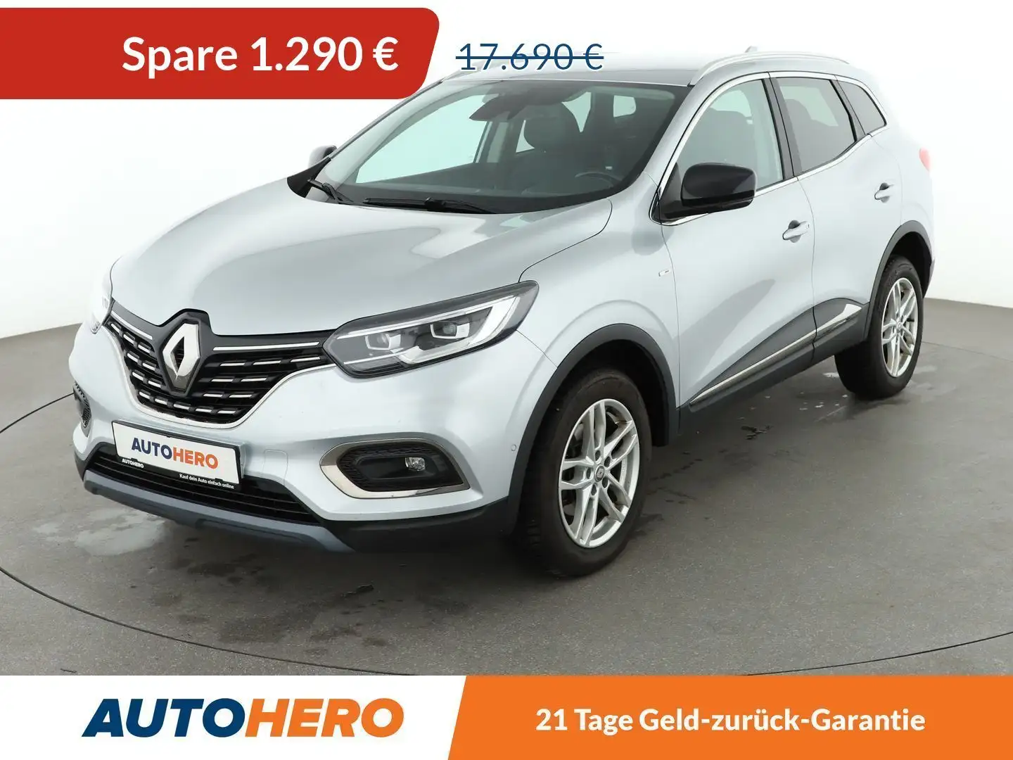 Renault Kadjar 1.7 BLUE dCi Bose Edition 4x4*LED*NAVI*CAM*PDC* Zilver - 1